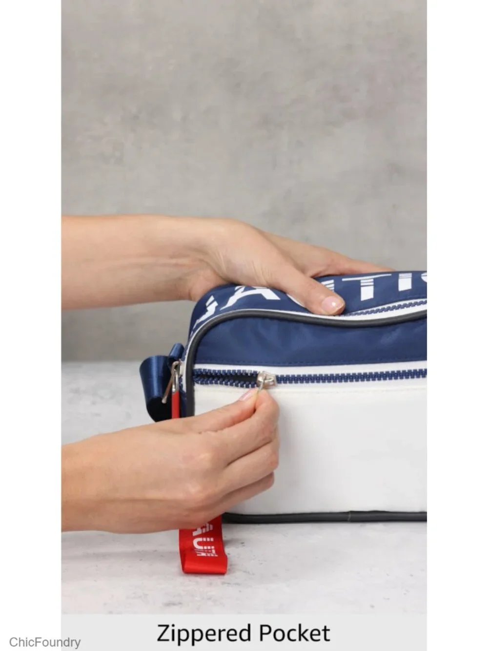High Seas Camera Crossbody Bag with Zipper Pockets